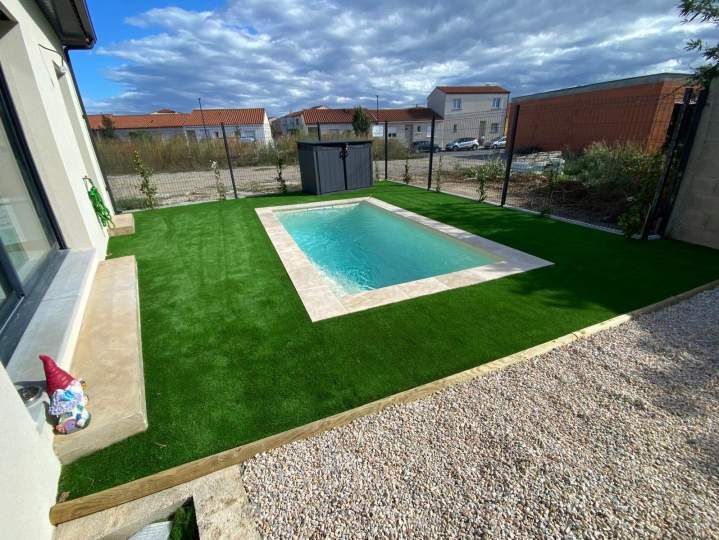 Pose de gazon synthétique Perpignan